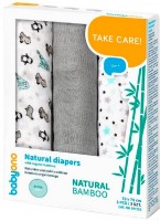 Nappies BabyOno Natural Bamboo Underpads 70x70 / 3 pcs
