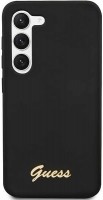 Case GUESS Silicone Script Gold Logo for Galaxy S23 
