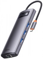 Photos - Card Reader / USB Hub BASEUS Metal Gleam Series 7-in-1 Multifunctional Type-C HUB Docking Station 