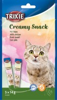 Photos - Cat Food Trixie Creamy Snacks Chicken 5 pcs 