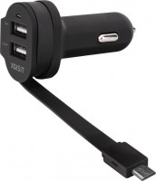 Photos - Charger Xqisit 6A Dual USB+micro USB 