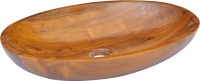 Bathroom Sink VidaXL Basin Solid Teak Wood 326162 600 mm