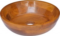 Bathroom Sink VidaXL Basin Solid Teak Wood 326160 400 mm