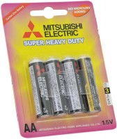 Photos - Battery Mitsubishi Super Heavy Duty 4xAA 