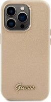 Case GUESS Glitter Glossy Script for iPhone 15 Pro 