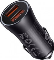 Photos - Charger BASEUS Golden Contactor Max Car Charger U+U 60W 
