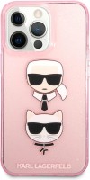 Photos - Case Karl Lagerfeld Glitter Karl's and Choupette for iPhone 13 Pro 