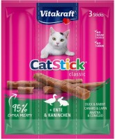 Photos - Cat Food Vitakraft Cat Stick Classic Duck/Rabbit  18 g