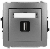 Photos - Socket Karlik Deco 11DGUSB-1 graphite