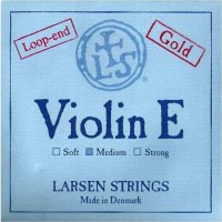Strings Larsen Violin E String Gold Plated Loop End Medium 