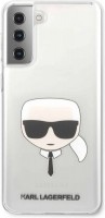Photos - Case Karl Lagerfeld Transparent Karl's Head for Galaxy S21+ 