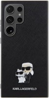 Case Karl Lagerfeld Saffiano Karl&Choupette Metal Pin for Galaxy S24 Ultra 