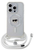 Photos - Case Karl Lagerfeld Crossbody IML Karl Head MagSafe for iPhone 15 Pro Max 