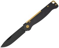 Photos - Knife / Multitool Boker Plus Atlas Black Stonewash Brass 