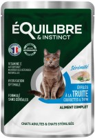 Photos - Cat Food Equilibre & Instinct Sterilized Trout/Zucchini/Thyme in Sauce 85 g 