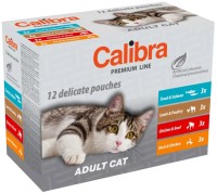 Photos - Cat Food Calibra Cat Premium Adult Pouches Multipack 12 pcs 