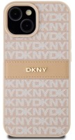 Photos - Case DKNY Leather Mono Stripe & Metal Logo for iPhone 14 