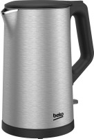 Photos - Electric Kettle Beko WKM7322I stainless steel