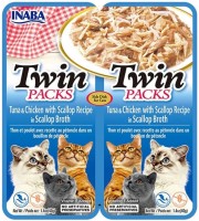 Photos - Cat Food INABA Twin Tuna/Chicken/Scallop 80 g 