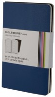 Notebook Moleskine Set of 2  Ruled  Volant Notebooks Prussian Blue
