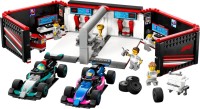 Photos - Construction Toy Lego F1 Garage and Mercedes-AMG and Alpine Cars 60444