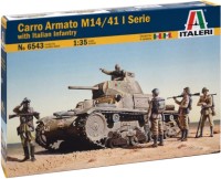 Photos - Model Building Kit ITALERI Carro Armato M14/41 L Serie With Italian Infantry (1:35)