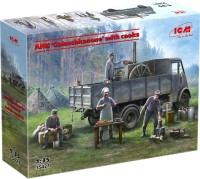Model Building Kit ICM AHN Gulaschkanone with Cooks (1:35) 