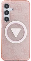 Photos - Case GUESS Glitter Triangle Buttons MagSafe for Galaxy S25