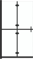 Shower Screen VidaXL Foldable Walk-in Shower Wall 110 151184 