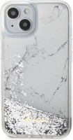 Photos - Case GUESS Liquid Glitter Marble for iPhone 14 