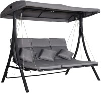 Canopy Swing Outsunny 3-Seater Recliner Garden Swing Chair 