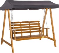 Canopy Swing Outsunny 3 Seater Fir Wooden Garden Swing Chair with Canopy 