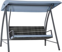 Canopy Swing Outsunny Rattan Garden Swing Chair with Cushion 