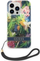 Photos - Case GUESS Flower Strap for iPhone 14 Pro Max 