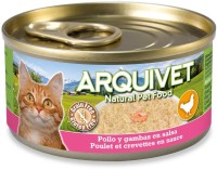 Photos - Cat Food Arquivet Natural Adult Chicken/Prawns 80 g 