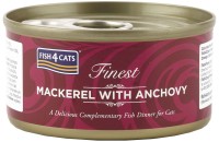 Photos - Cat Food Fish4Cats Finest Mackerel with Anchovy 70 g 