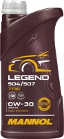 Photos - Engine Oil Mannol Legend 504/507 0W-30 1 L