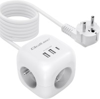 Photos - Surge Protector / Extension Lead Qoltec 52547 