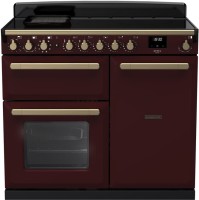 Photos - Cooker Rangemaster ESDL100EIPBOR/AB1 burgundy
