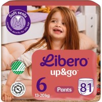 Photos - Nappies Libero Up and Go 6 / 81 pcs 