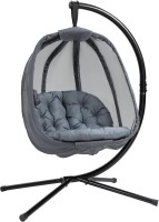 Canopy Swing Outsunny Hanging Egg Chair with Cushion and Stand 