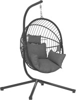Canopy Swing Outsunny Outdoor Swing Chair with Thick Padded Cushion 