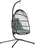 Photos - Canopy Swing Outsunny Rattan Hanging Egg Chair with Stand 