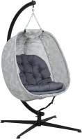Canopy Swing Outsunny Hanging Egg Chair Outdoor Indoor Garden with Stand 