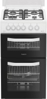 Photos - Cooker Hotpoint-Ariston HDG5GCW white