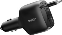 Photos - Charger Belkin BoostCharge Retractable Car Charger 75W