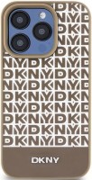 Photos - Case DKNY Leather Printed Pattern Metal Logo MagSafe for iPhone 15 Pro