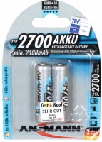 Photos - Battery Ansmann  2xAA 2700 mAh