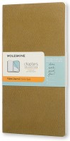 Photos - Notebook Moleskine Ruled Chapters Medium Slim Olive 