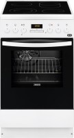 Photos - Cooker Zanussi ZCV9553G1W white